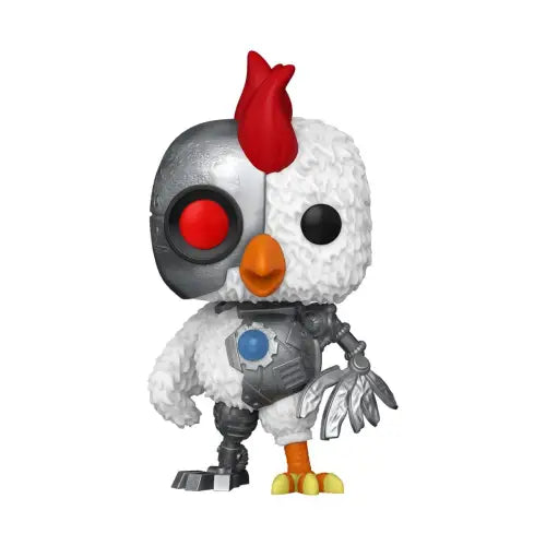 Half-robotic, half-chicken Robot Chicken Funko Pop Vinyl Figure #1769 with red crest