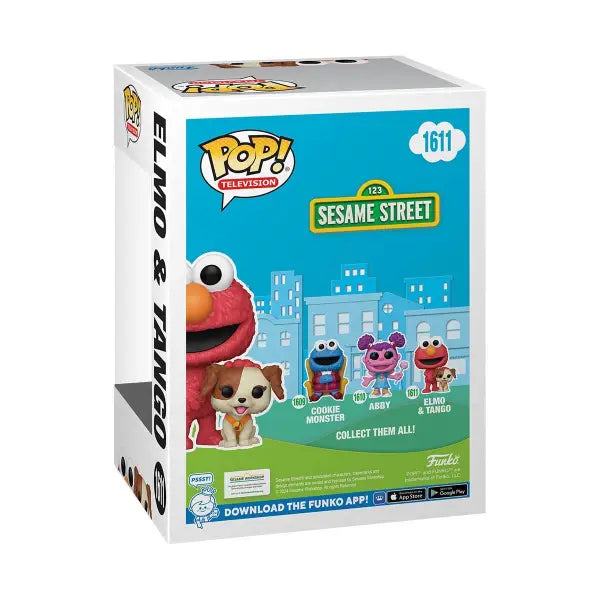 Sesame Street Elmo and Tango Funko Pop! Vinyl Figure #1611 character box display