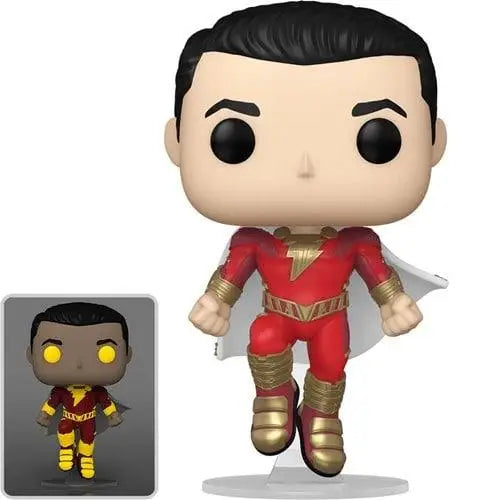 ’Shazam Figure: Close up of man in red suit pop vinyl figure’