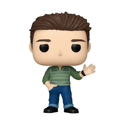 Funko Pop Jake Ryan figure from Sixteen Candles in green sweater and blue pants