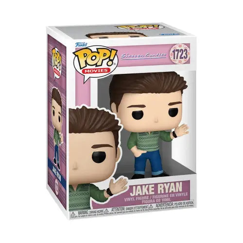 Jake Ryan Funko Pop figure #1723 in green sweater and jeans waving from Sixteen Candles