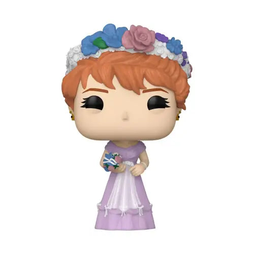 Funko Pop Samantha Baker figure in lavender dress and floral crown from Sixteen Candles