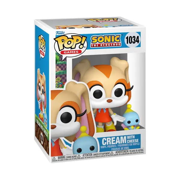 Funko Pop Vinyl Figure of Hedgehog Cream with Cheese Buddy in retail packaging