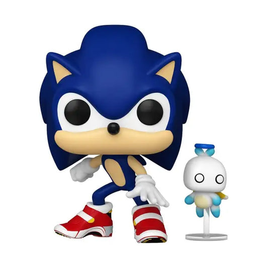 Sonic The Hedgehog Funko Pop vinyl figure with Chao buddy, #1036 collectible toy