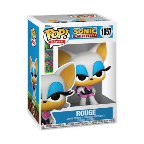 Sonic the Hedgehog Rouge Funko Pop figure showcasing sleek design and vibrant colors