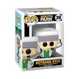 South Park Kyle Funko Pop Vinyl Figure - Box of pop television figurines with man in baseball cap