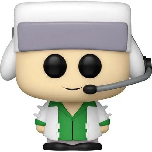 South Park Kyle Funko Pop Vinyl Figure - Close up of toy figure with headset