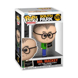 South Park Mr. Mackey with Sign Funko Pop vinyl figure in green shirt and glasses