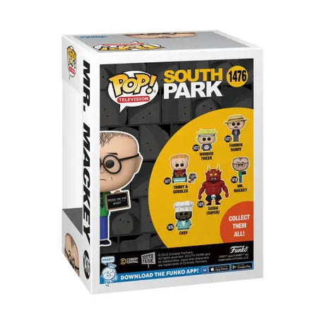 South Park Mr. Mackey with Sign Funko Pop Vinyl Figure #1476 box art display