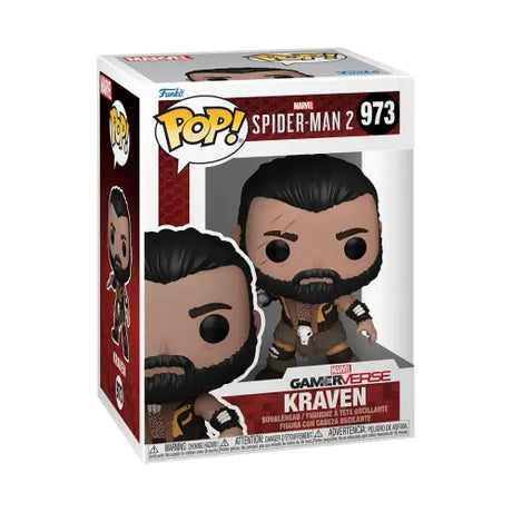 Game Kraven Funko Pop vinyl figure from Spider-Man 2 video game #973 collectible