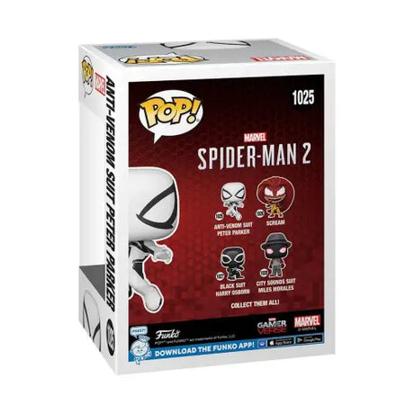 Funko Pop Marvel Spider-Man 2 Anti-Venom Suit Peter Parker collectible figure box variant