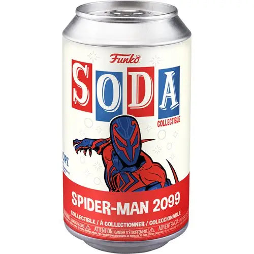 Spider-Man 2099 vinyl soda figure bottle cap collectible icon action Marvel hero toy comic character superhero candy sugar drink beverage toy in disguise purple red blue white blackество