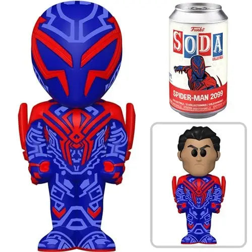 Spider-Man 2099 Vinyl Soda Figure with toy, can of soda and spider