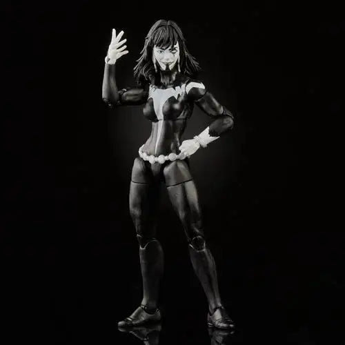 Marvel Legends Shriek Figure: Woman in Bodysuit on Black Background