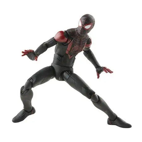 Marvel Legends Miles Morales Action Figure - Spider-Man action figure on display