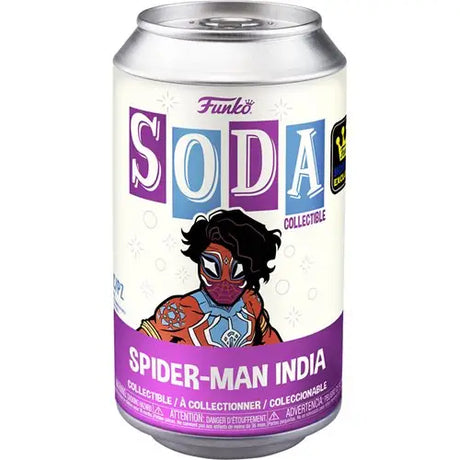 Spider-Man India Soda Vinyl Figure - Collectible Soda Can with Cartoon Character