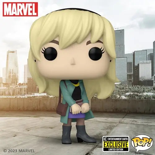 Entertainment Earth Exclusive Spider-Man Gwen Stacy Funko Pop Marvel Captain Marvel figure