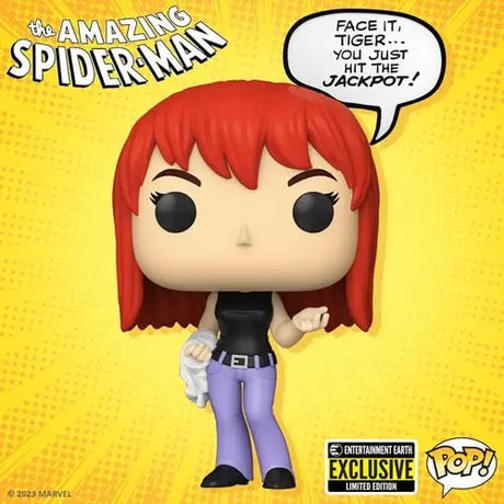 Mary Jane Watson Funko Pop Marvel Spider-Man Collectible.