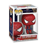 Friendly Neighborhood Spider-Man Leaping Funko Pop Marvel Character Displayed