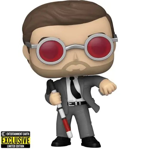 Exclusive Matt Murdock Vinyl Figure - Funko Pop Vinyl Figure Displayed EntertainmenEarth Brick Pop