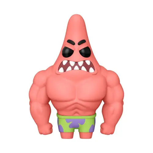 Muscular Patrick Star figurine celebrating SpongeBob SquarePants Fry Cook Games