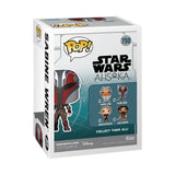 Star Wars Funko Pop figure box featuring Sabine Wren in Mandalorian armor design