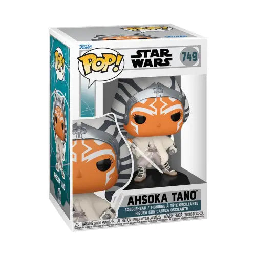 Ahsoka Tano Funko Pop Vinyl Figure #749 from Star Wars in retail box packaging