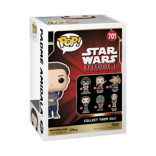 Star Wars Phantom Menace Funko Pop! Vinyl Figure of Padme Amidala #701 collectible box