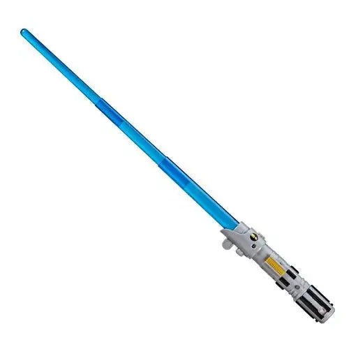 Luke Skywalker LightsaberForge: Blue lightsaber with white handle