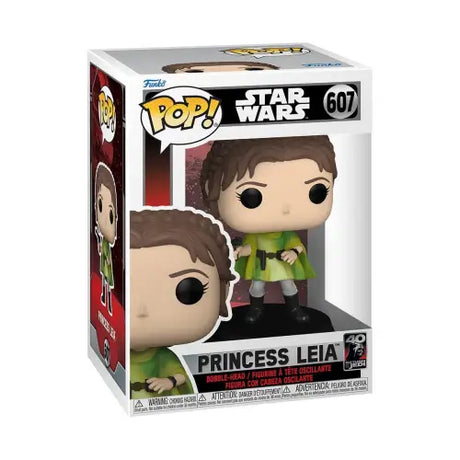 Princess Leia Funko Pop figure in box celebrating Star Wars 40th anniversary