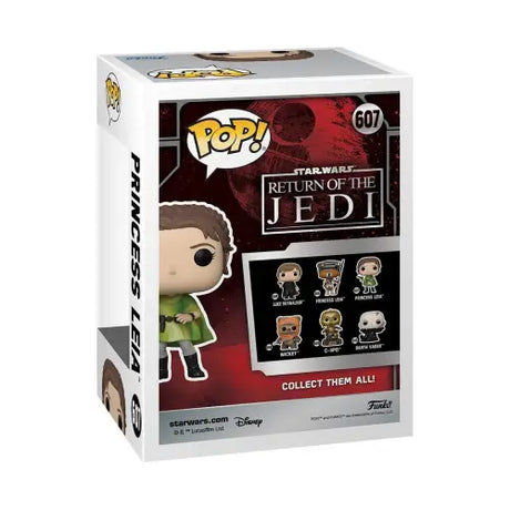 Princess Leia Funko Pop box celebrating Star Wars 40th anniversary Return of the Jedi