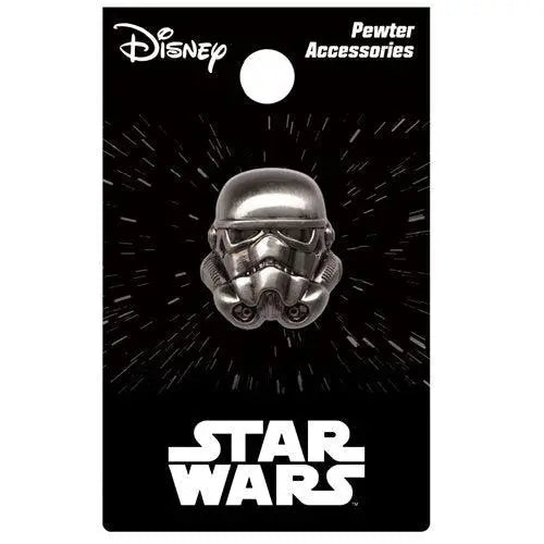 Star Wars Stormtrooper pewter lapel pin with ID badge.