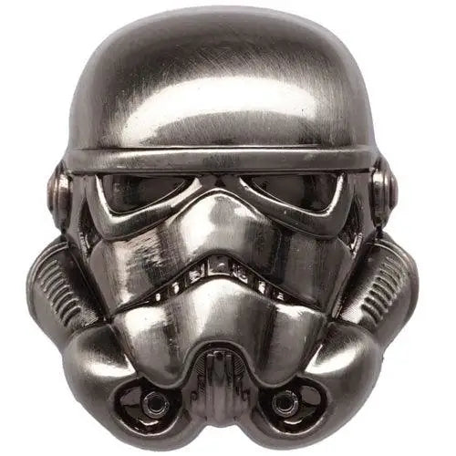 Star Wars Classic Stormtrooper Pewter Lapel Pin Helmet Displayed