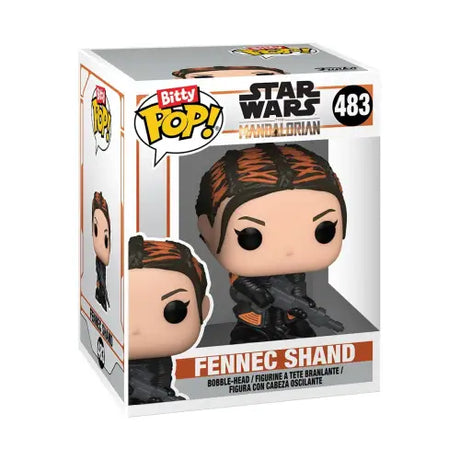 Fennec Shand Funko Bitty Pop from Star Wars: The Mandalorian in a 4-Pack display