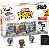 Funko Bitty Pop Star Wars 4-pack with Mandalorian figures and mystery box display