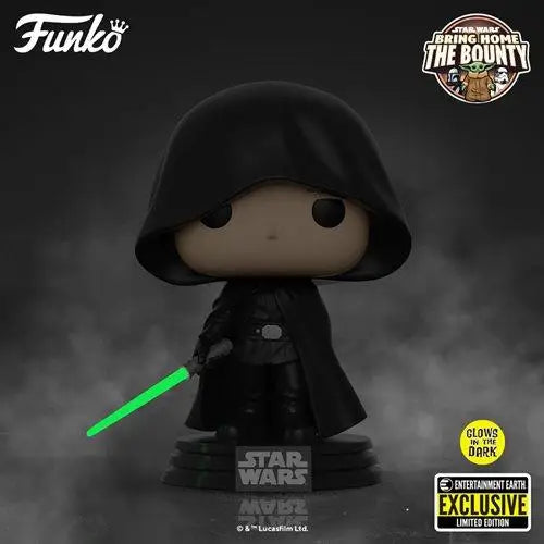 Funko Star Wars Luke Skywalker Glow-in-the-Dark Vinyl Figure - Entertainment Earth Exclusive