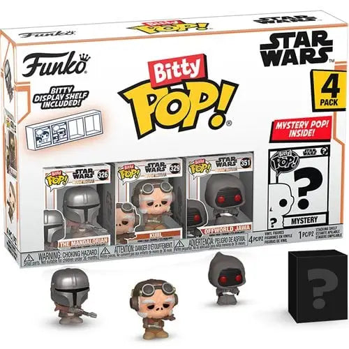 Funko Bitty Pop Star Wars 4-Pack featuring The Mandalorian and mystery character