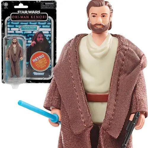 Star Wars Luke action figure in Obi-Wan Kenobi Retro product display