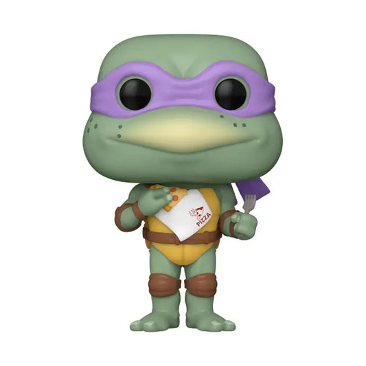 Teenage Mutant Ninja Turtles Funko Pop Donatello holding a letter and pizza