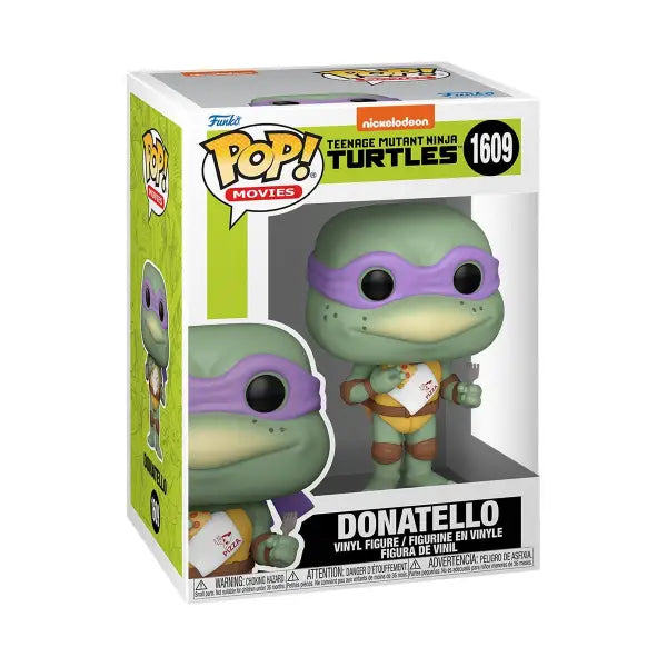 Funko Pop of Donatello from Teenage Mutant Ninja Turtles in original packaging