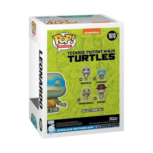 Teenage Mutant Ninja Turtles Funko Pop! box featuring Leonardo Meditating figure