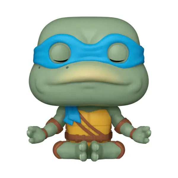 Cartoon-style Teenage Mutant Ninja Turtles Leonardo Meditating Funko Pop Vinyl Figure