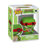 ’Funko Pop Teenage Mutant Ninja Turtles Raphael displayed in 8-Bit Mini-Figures’