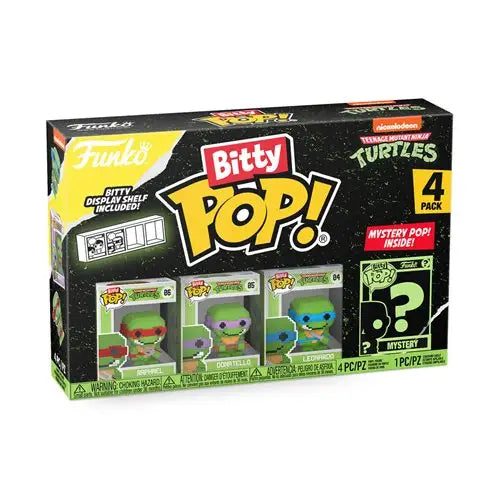 8-Bit Teenage Mutant Ninja Turtles Mini-Figures box with three pop figures