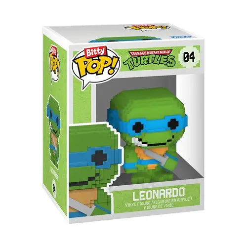 Funko Pop Vinyl Figure - Leoaro displayed in 8-Bit Teenage Mutant Ninja Turtles Mini-Figures