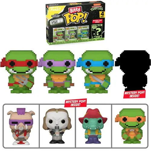 8-Bit Teenage Mutant Ninja Turtles Mini-Figures Funko Pop Vinyl Figure Set of 6