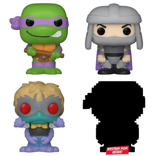 Four Teenage Mutant Ninja Bitty Pop Mini-Figure characters in a 4-pack.