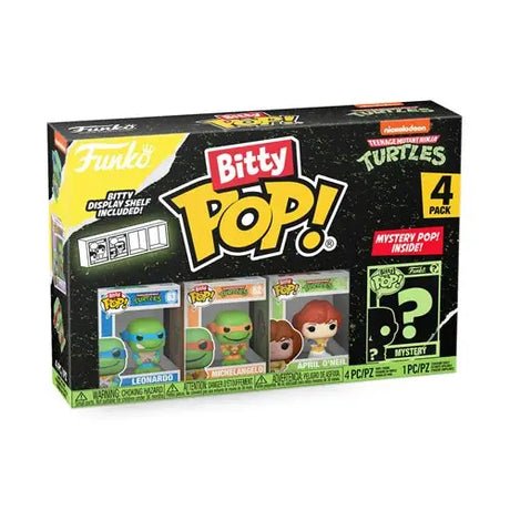 Leonardo Bitty Pop! vinyl figures in box, TMNT pop figures.