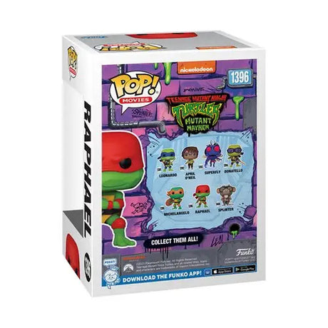 Mutant Mayhem Raphael Pop Vinyl Figure from Teenage Mutant Ninja Turtles