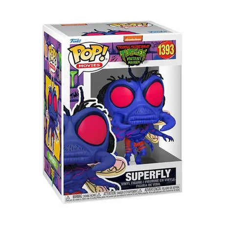 Funko Pop vinyl figure dragon at Superfly Fun at Mutant Mayhem display.